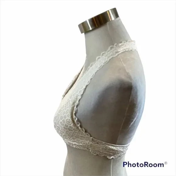 Gilly Hicks Sydney White Lace Bralette Size Large‎ - Picture 5 of 11